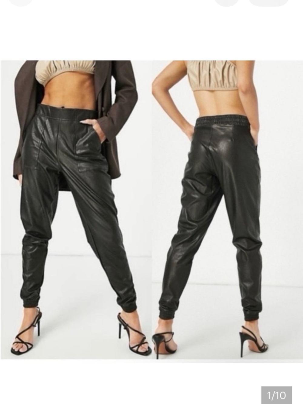 Spanx Faux Leather Joggers